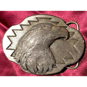 American Bald Eagle Head Arroyo Grande Belt Buckle AG44 USA 1990